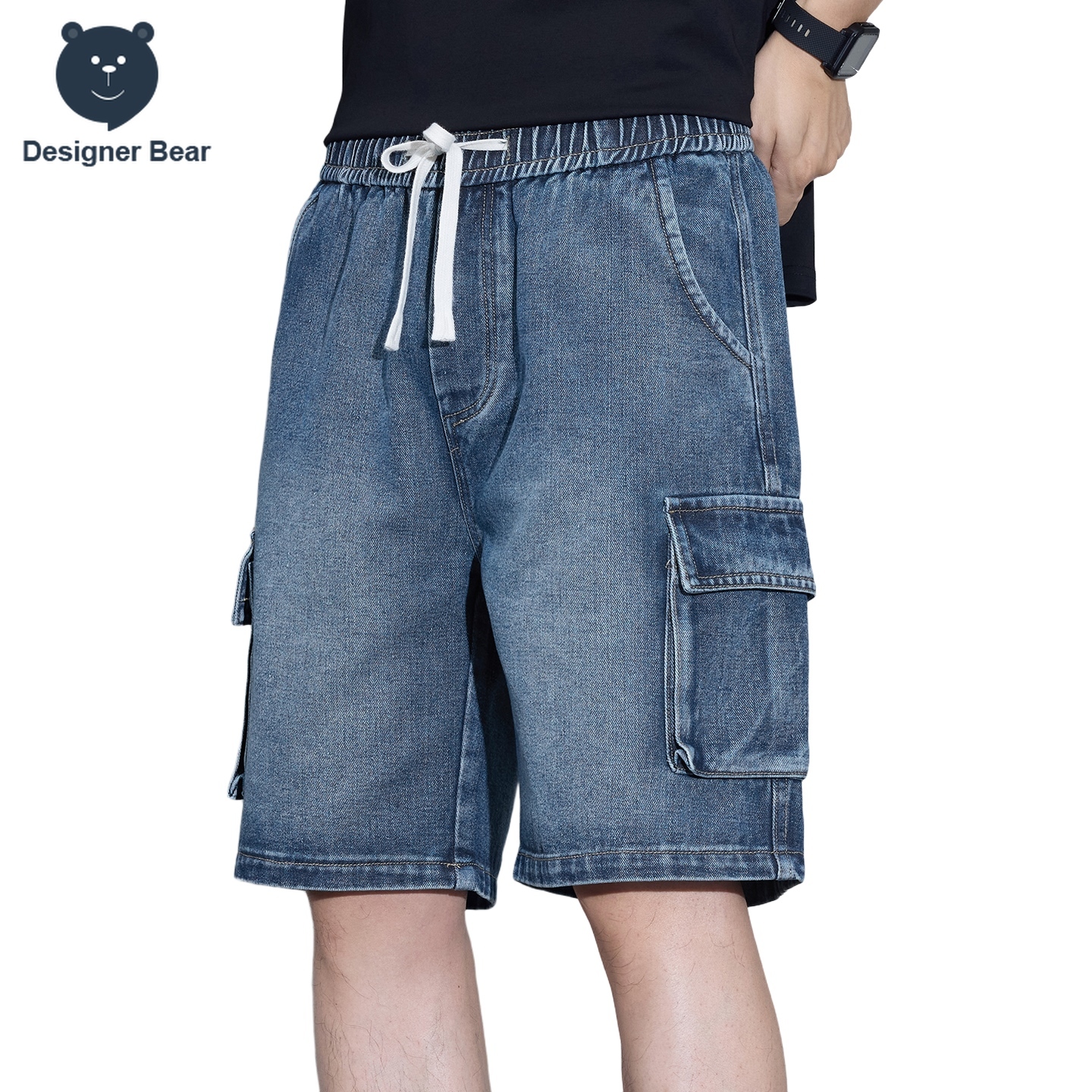 Men's Multi-Pocket Cargo Denim – Men'S Fashion Linen Pants recenzja i cena
