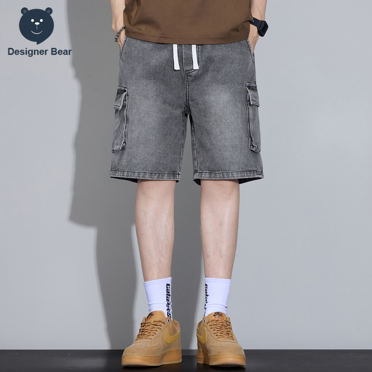 Men's Multi-Pocket Cargo Denim – Men'S Fashion Linen Pants recenzja i cena