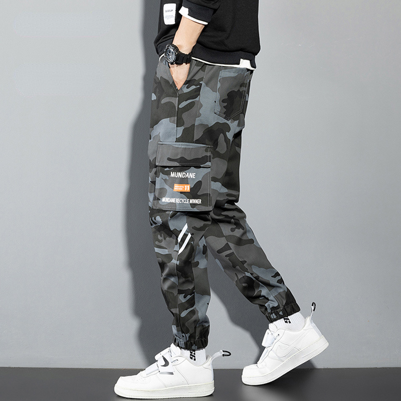 Orange Cargo Pants Men Hip Hop – Chino Pants Men recenzja i cena