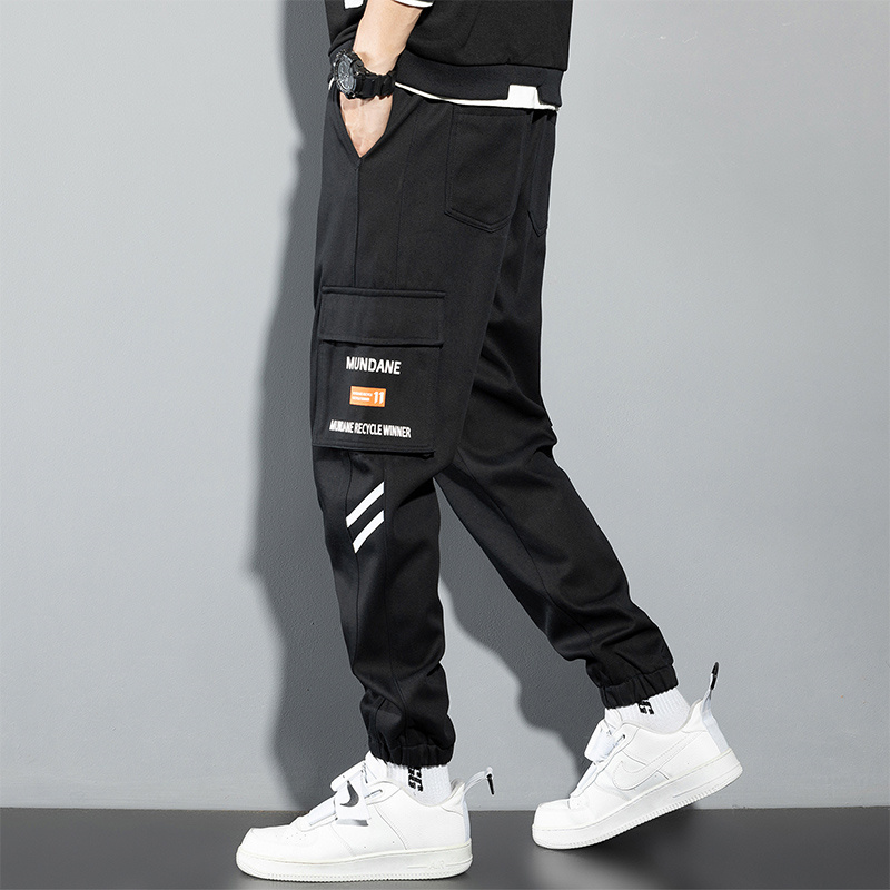 Orange Cargo Pants Men Hip Hop – Chino Pants Men recenzja i cena