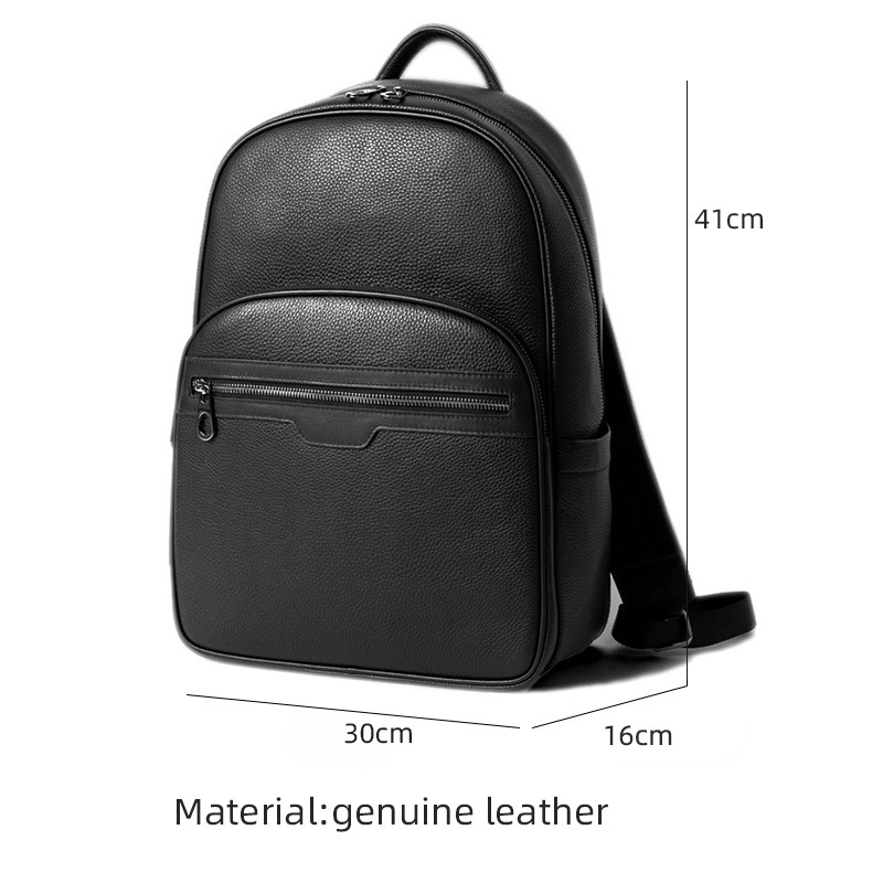 New Brand Genuine Leather Men  – Mens Fashion Zip Up recenzja i cena
