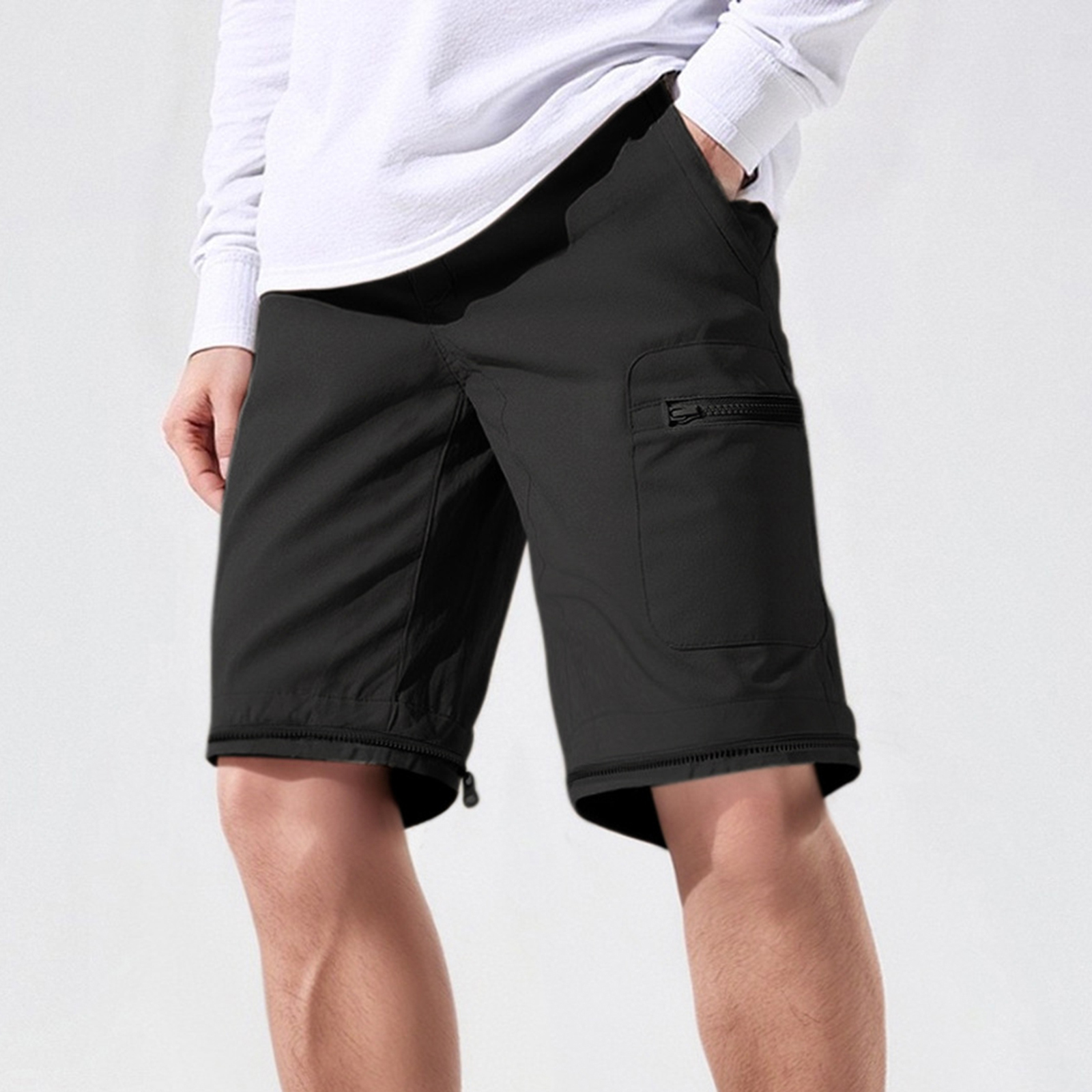 Men's Two-way Long Pants Mens  – Mens Fashion Cargo Pants recenzja i cena
