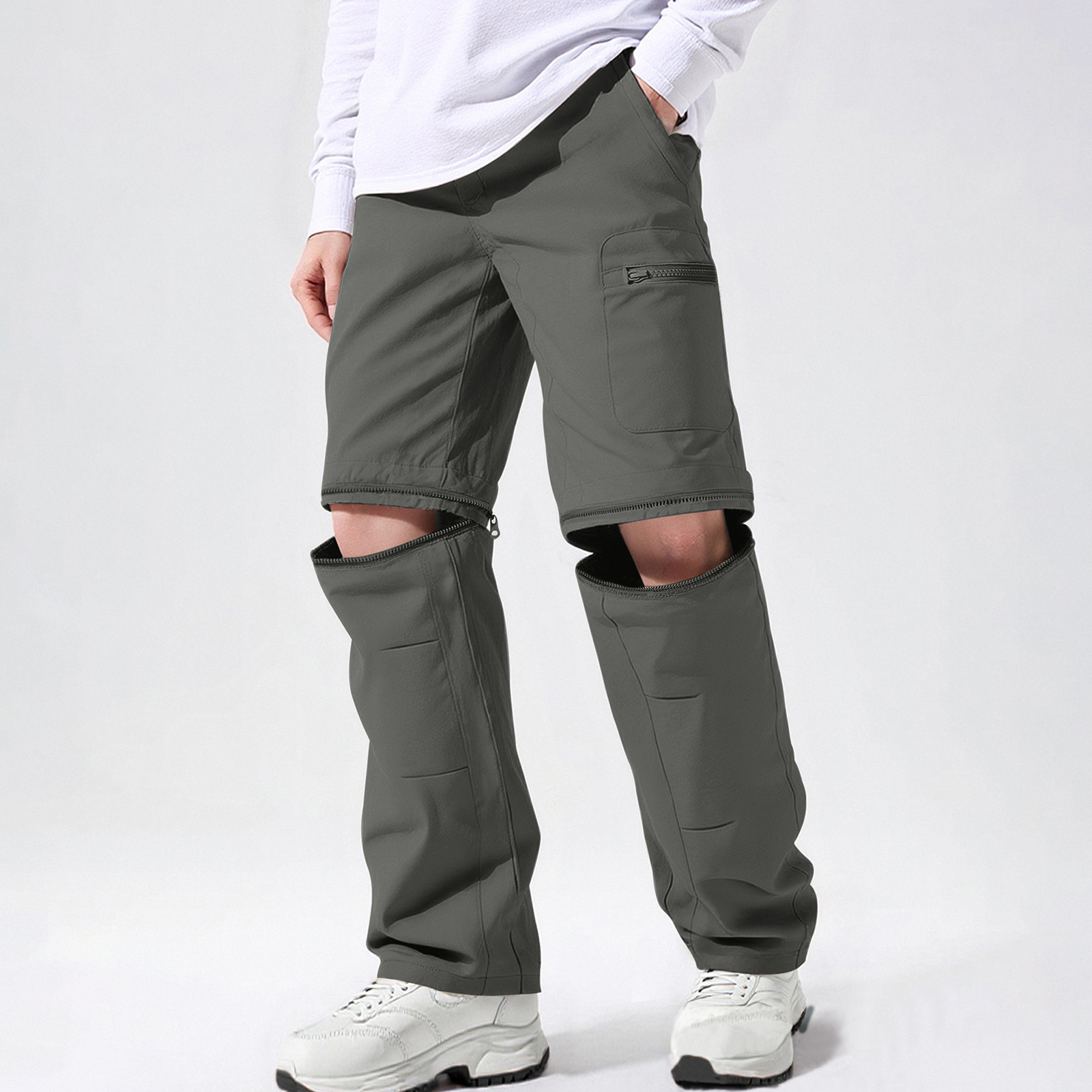 Men's Two-way Long Pants Mens  – Mens Fashion Cargo Pants recenzja i cena