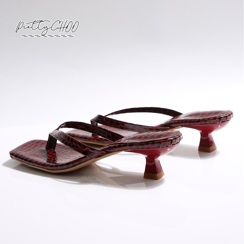 Crocodile Print Kitten Heel Fl – Men'S Fashion Shoes recenzja i cena